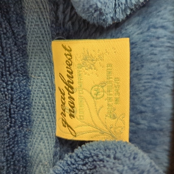 Great Northwest | Royal Blue Zip Up Fleece Jacket Sweater Size M - Picture 6 of 7